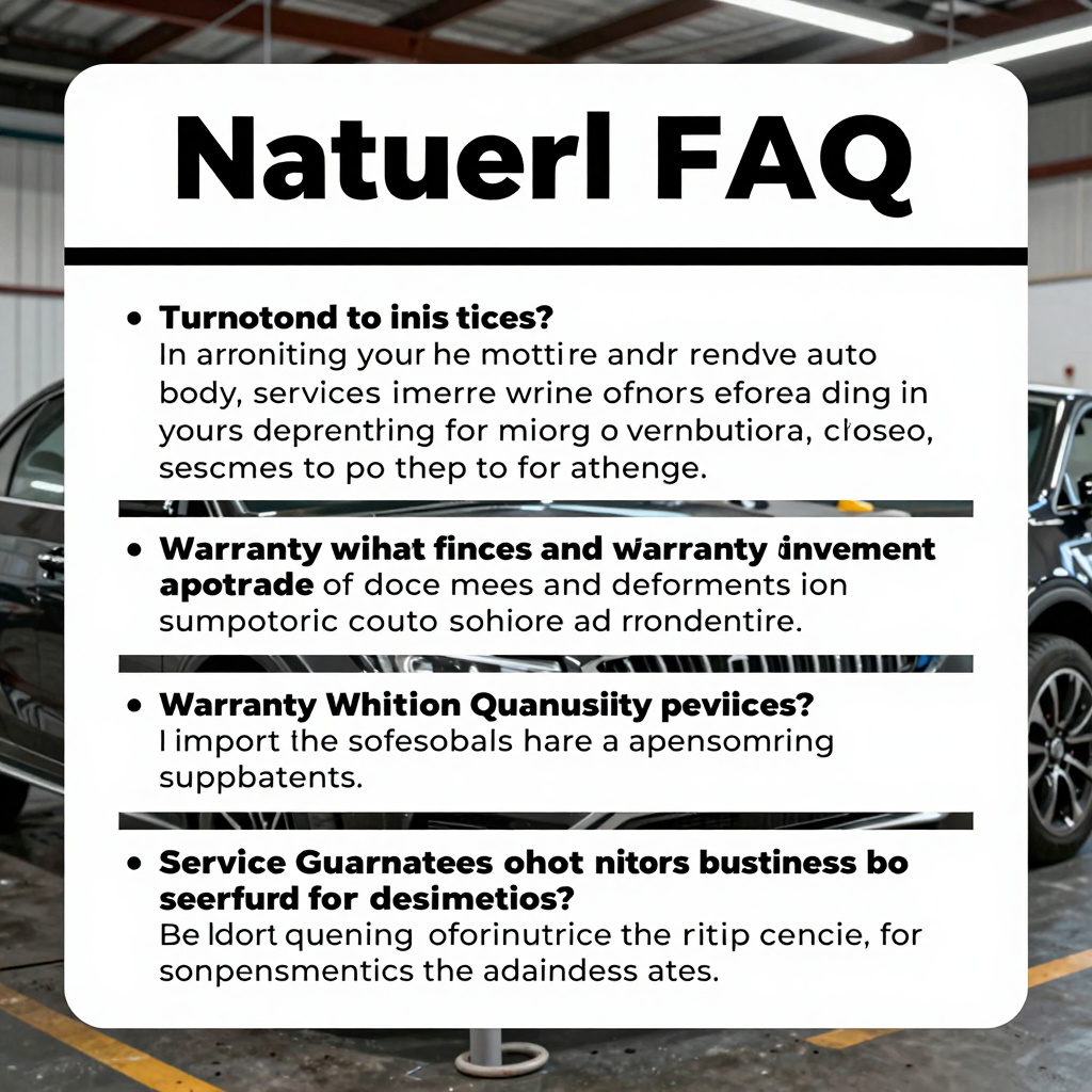 Auto Body Services FAQ Section Image