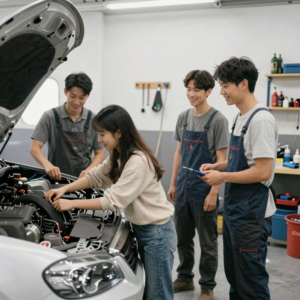 Welcoming environment in auto body shop