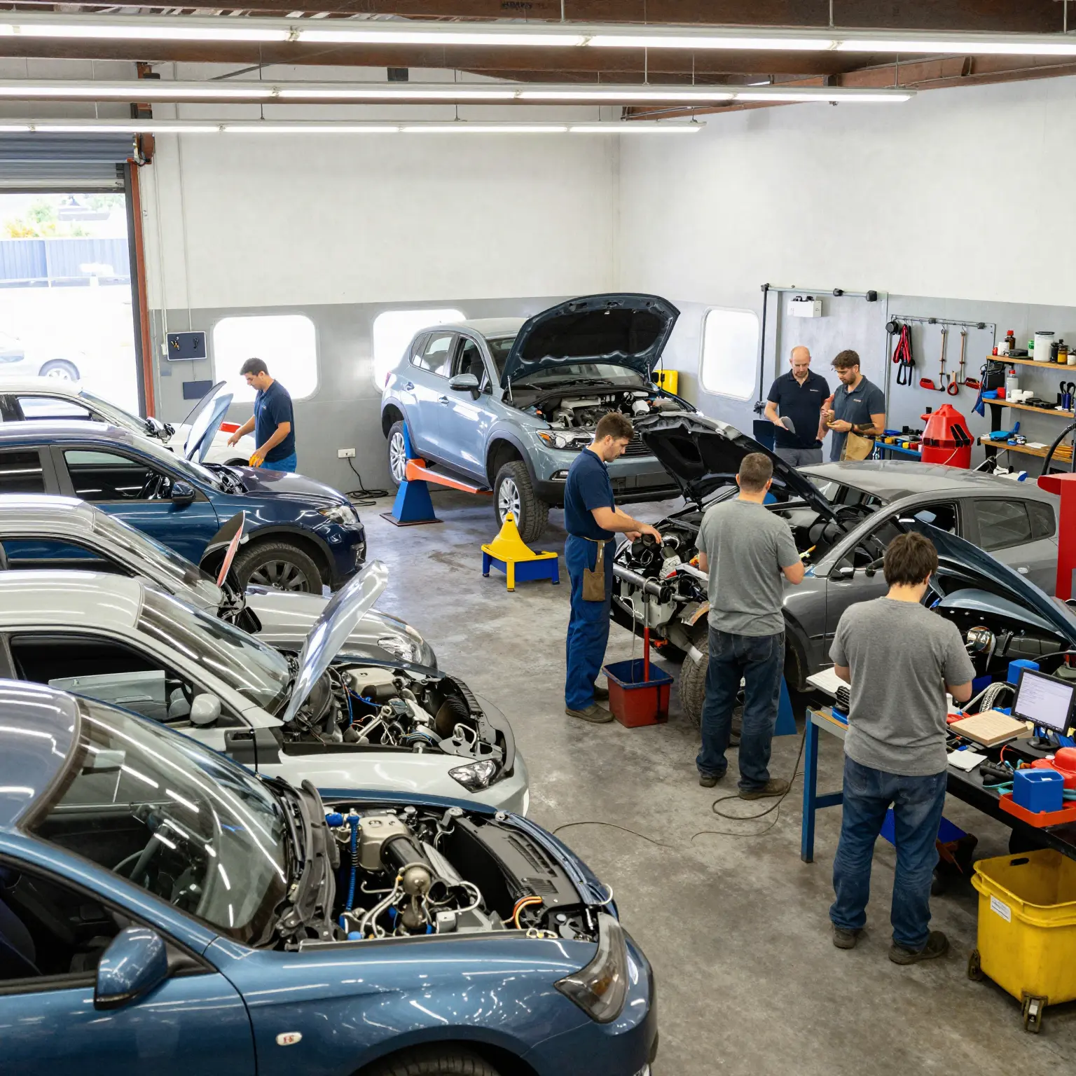 Busy Auto Body Repair Shop in Chatham