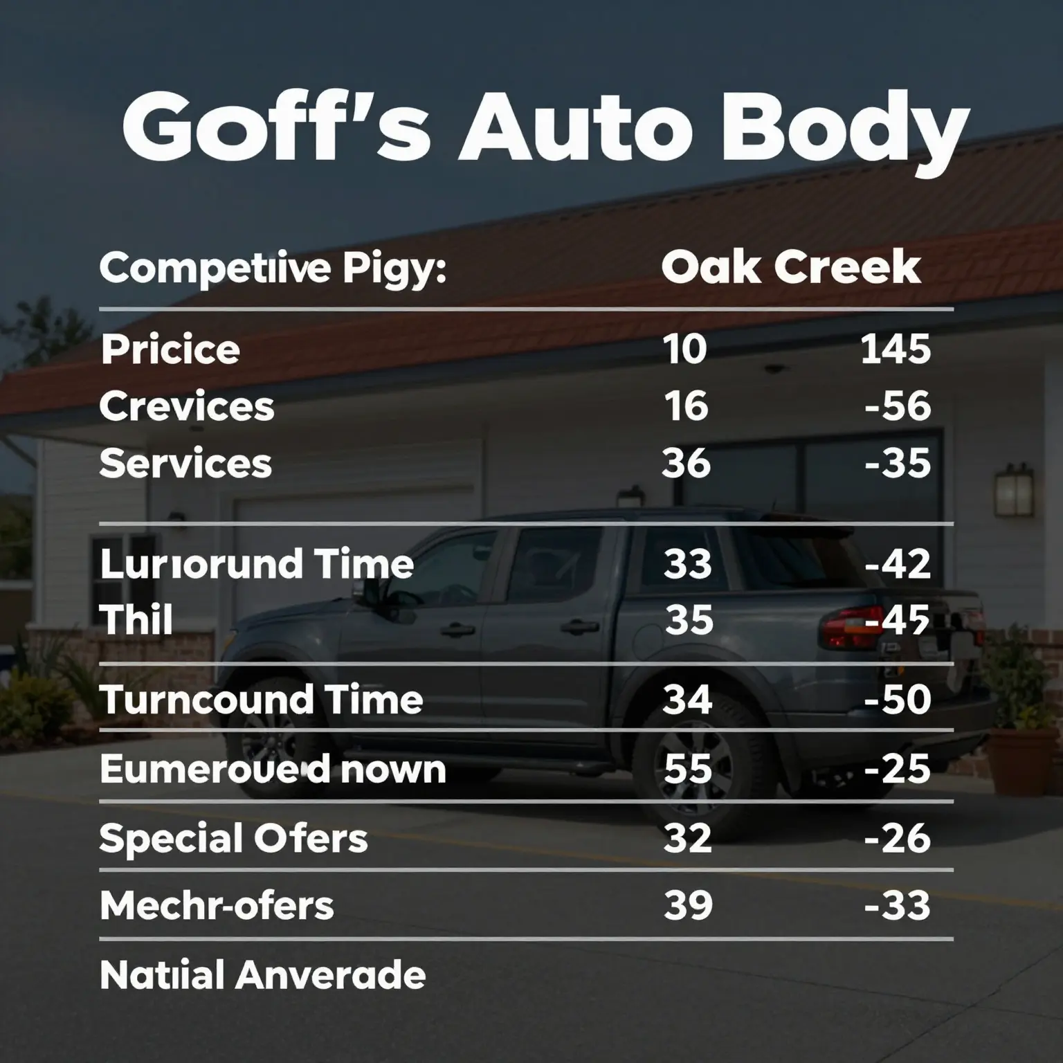 Competitive Advantages of Goff's Auto Body